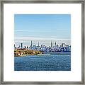 Panorama - New York And New Jersey Framed Print