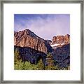 Panoramic View Middle Palisades Glacier Eastern Sierra Framed Print