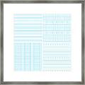 Paper Seamless Pattern Collection Framed Print