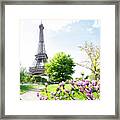 Paris And Spring Framed Print