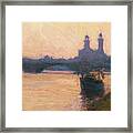 Paris Sunset, The Seine, 1902 Framed Print