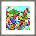 Party Flowers Framed Print