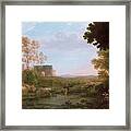 Pastoral With The Arch Of Constantine Claude Lorrain Framed Print