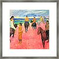 Paul Gauguin - Horseman On The Beach I Framed Print