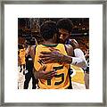 Paul George And Donovan Mitchell Framed Print