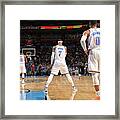 Paul George, Carmelo Anthony, And Russell Westbrook Framed Print