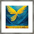 Peace For Ukraine Framed Print