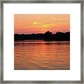 Peach Post Sunset Solace Framed Print