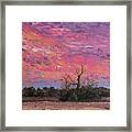 Pecan Branch Ranch Sunset Framed Print