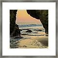 Peeking Into The Sunset Framed Print