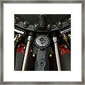 Penny In Airplane Engine Framed Print