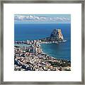 Penon De Ifach And Calpe Framed Print