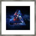 Penrose Triangle Outer Space Framed Print
