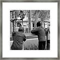 People With Cameras At The Zoo Framed Print