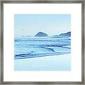 Perranporth Blue Framed Print