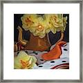 Petals And Lace Framed Print