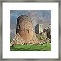 Photo Of Goodrich Castle Fortifications, England Framed Print