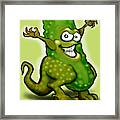 Pickle Monster Framed Print