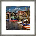 Picturesque Harbor Framed Print