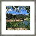 Pikes Peak And  South Catamount Reservoir Framed Print