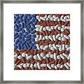Pills: American Flag Framed Print