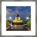 Pineapple Fountain At Ravenel Waterfront Park Framed Print