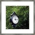 Pinehurst Village Clock Framed Print