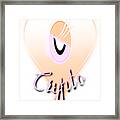 Pink And Peach Crypto Orb Family Floater Spy Ghostly Impression Framed Print