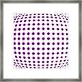 Pink Optical Illusion Background Framed Print