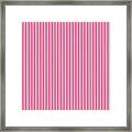 Pink Stripes Framed Print