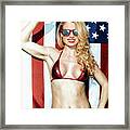 Usa Stars Stripes Ms Piper Precious 8795-100 Framed Print
