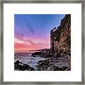 Pirate Tower's Sunset Framed Print