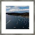 Pittwater From The Above Framed Print