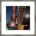 Playwright Bar And Grill Framed Print