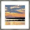 Plum Island Golden Sunrise Newburyport Massachusetts Plum Island Beach Framed Print