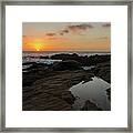 Point Lobos Sunset Framed Print