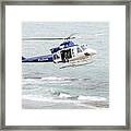 Police Chopper Mission Framed Print