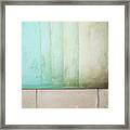Pool Ombre Framed Print