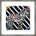 Zahara Pop Art Zebra Framed Print