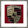 Porsche Emblem Framed Print