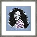 Portrait Donna Summer Framed Print