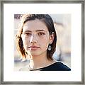 Portrait Of A Teen Girl Framed Print