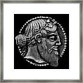 Portrait Of Dionysus Aka Bacchus , God Of  Winemaking And Wine Framed Print