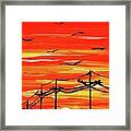 Power Lines Framed Print