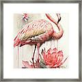 Pretty Pink Flamingo Framed Print