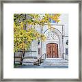 Princeton University Chapel Side Entrance Framed Print