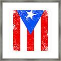 Puerto Rico Flag Puerto Rican Framed Print