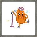 Pumpkins Love To Sing Framed Print