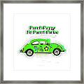 Punch Buggy No Punch Back Framed Print