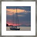 Punta Bay At Sunset Framed Print